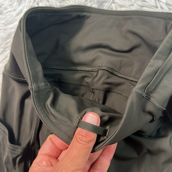 Lululemon Fast & Free Crop II *Nulux 19" Dark Olive - Picture 3 of 6